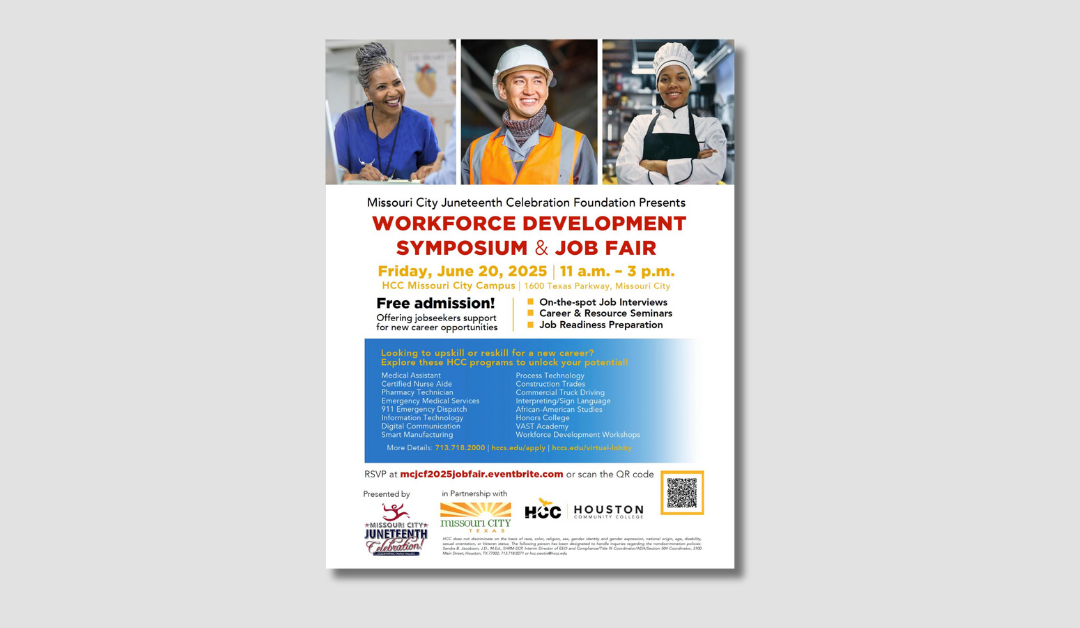 Missouri City to Host Free Workforce Development Symposium & Job Fair