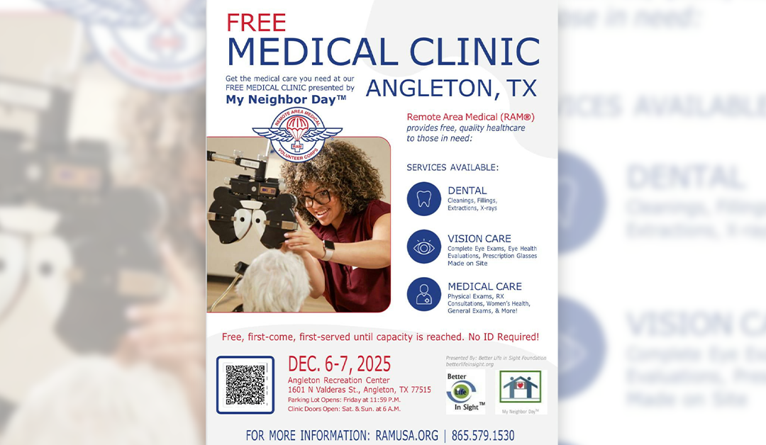 Two Days of Free Medical, Dental & Vision Care in Angleton