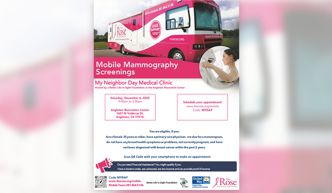 Free Mobile Mammography Screenings in Angleton