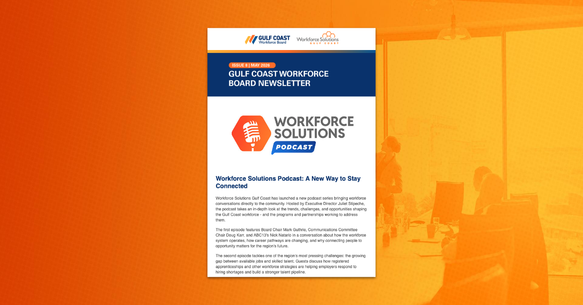 Workforce Solutions Newsletter. Workforce Solutions Newsletter cover.