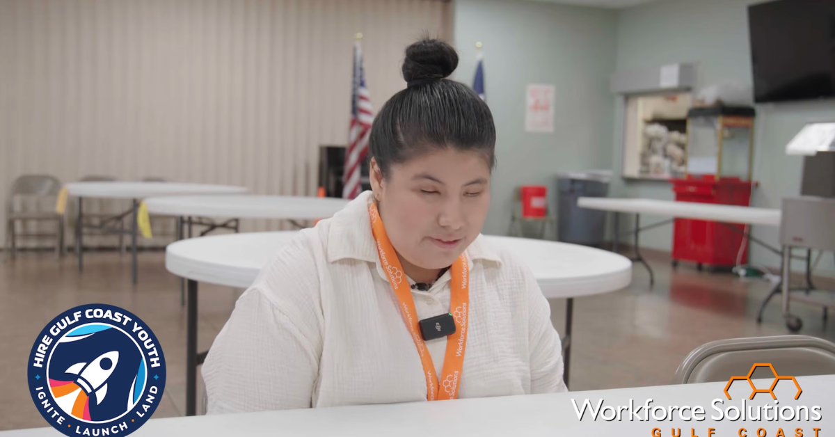 Crystal Perez Crystal Perez participating in Workforce Solutions Gulf Coast’s Summer Earn and Learn program.